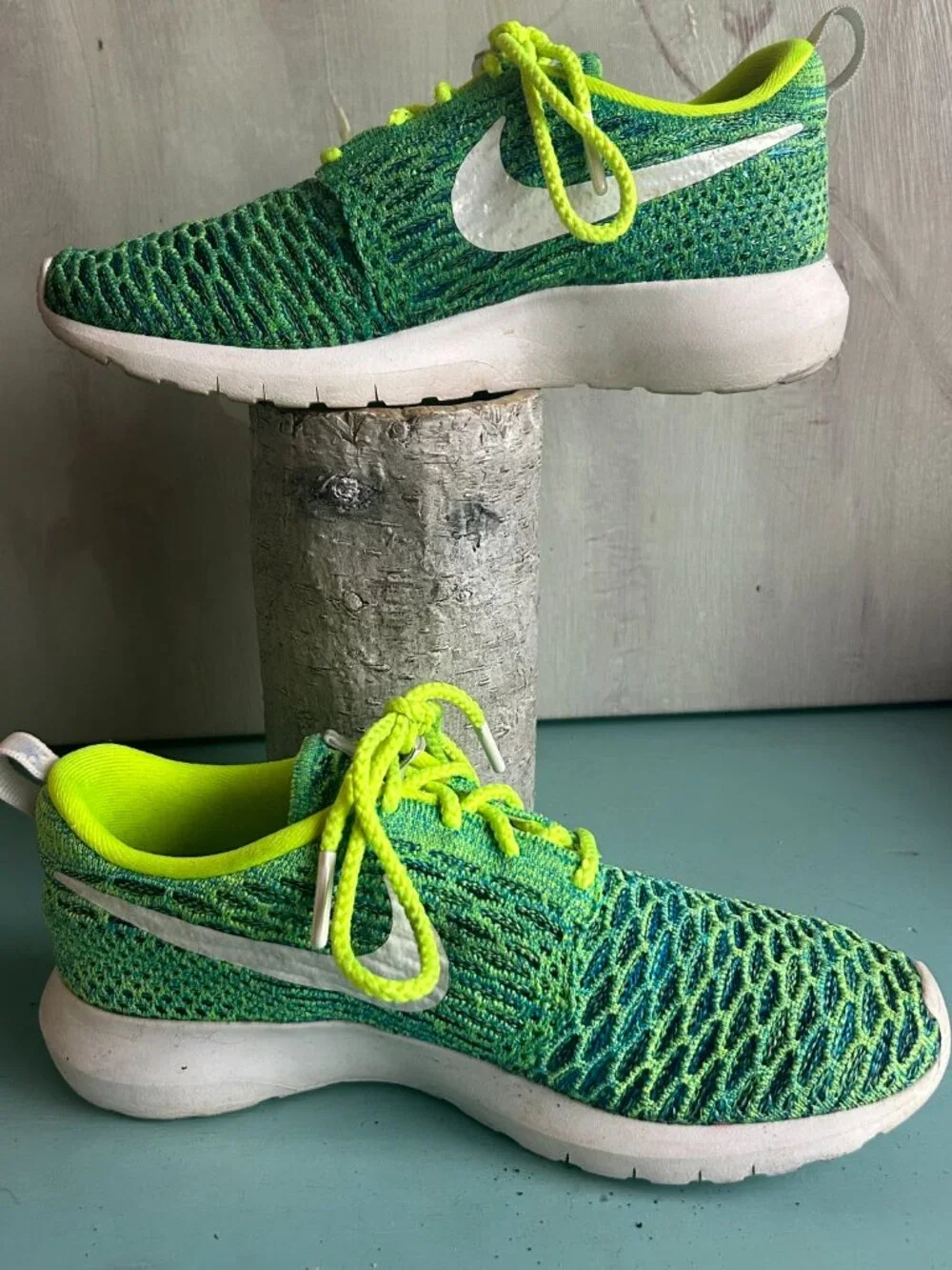 Nike Womens Roshe One NM Flyknit QS Size 6 Running Shoe Marled Limited Ediiton